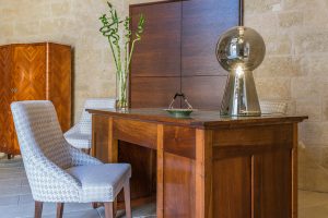 Reception Concierge desk at Castello di Ugento Luxury Hotel