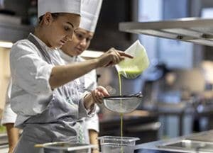 Students at Castello di Ugento cookery cooking school Puglia Culinary Centre