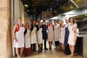 Chef Tommaso Sanguedolce with Students of the Puglia Culinary Centre Ugento