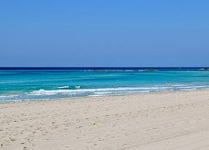 The fabulous beaches of Salento near Castello di Ugento