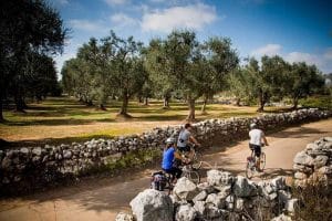 bicycling in Salento a special experience at Castello di Ugento